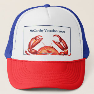 Crab Family Vacation Personalised Trucker Hat