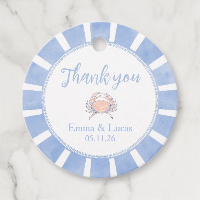 crab favour tags (Front)