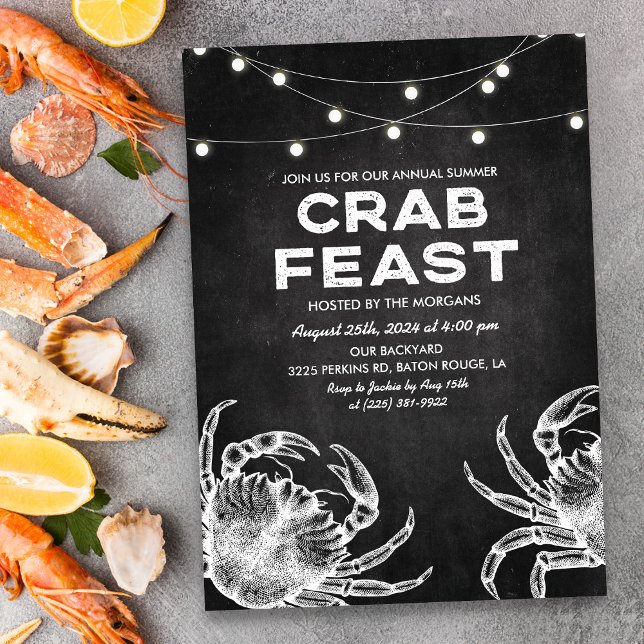 Crab Feast Chalk Invitation (Creator Uploaded)