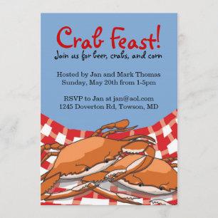 Crab Feast Invitations