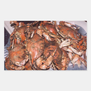 Crab Feast Rectangular Sticker