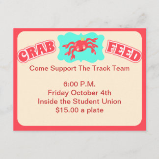 Crab Feed Invite