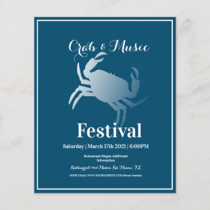 Crab Festival Event Food Truck Flyer