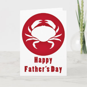 Crab Happy Father's Day Card