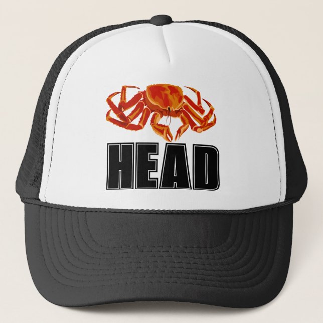 Crab Head Trucker Hat (Front)