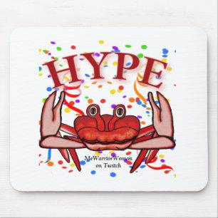 Crab Hype,  MeWarriorWoman on Twitch Mouse Mat