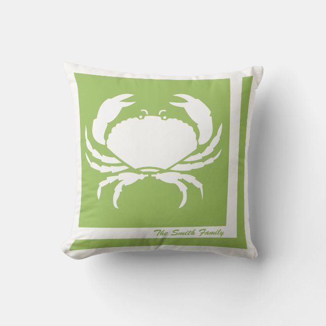 Crab Image Personalised American MoJo Pillow (Front)