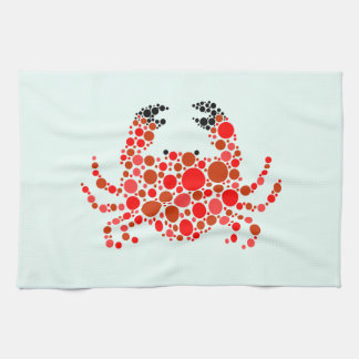 Crab In Dots Tea Towel