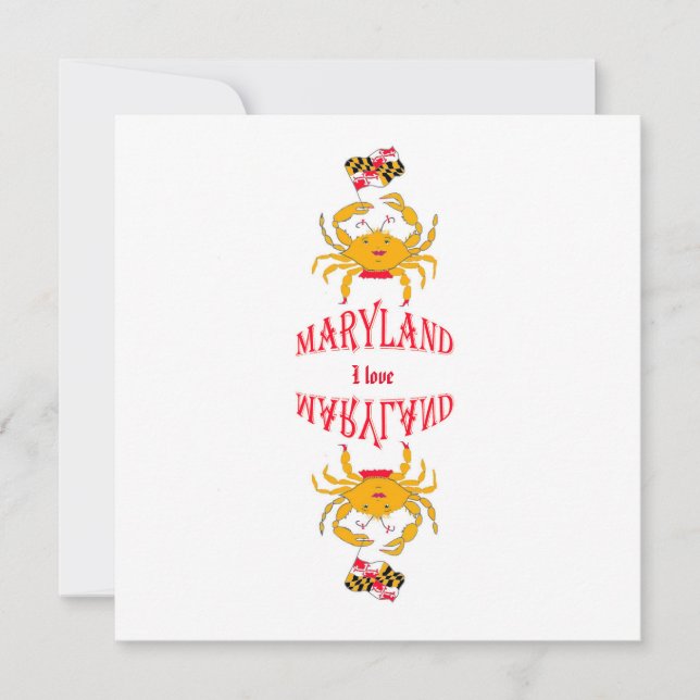 Crab in Maryland      Card (Front)