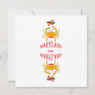 Crab in Maryland Card