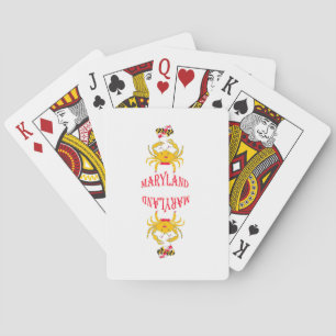 Crab in Maryland Playing Cards