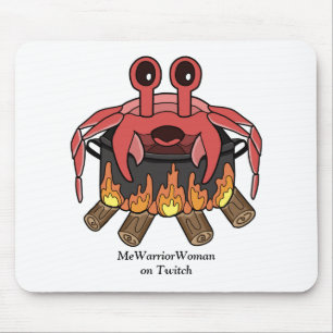 Crab in Pot, MeWarriorWoman on Twitch Mouse Mat
