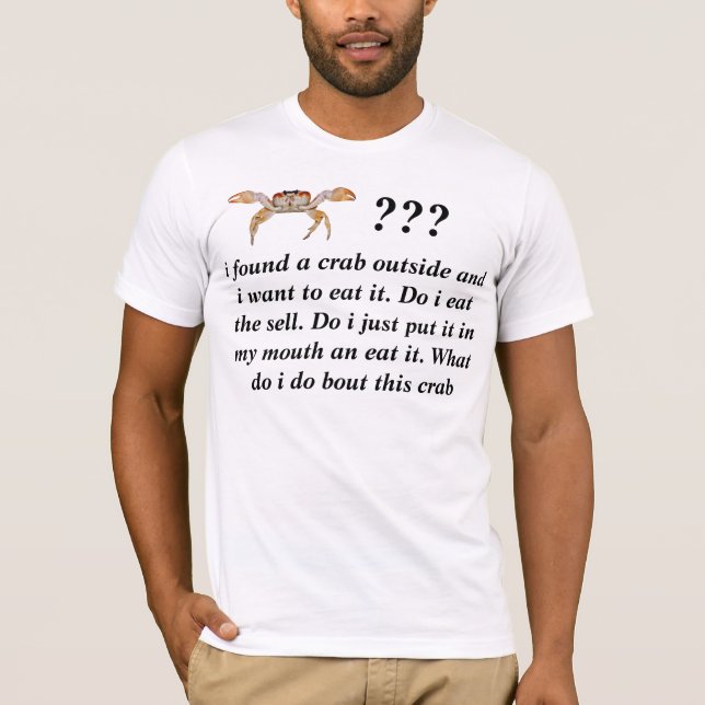 crab instructions tshirt (Front)