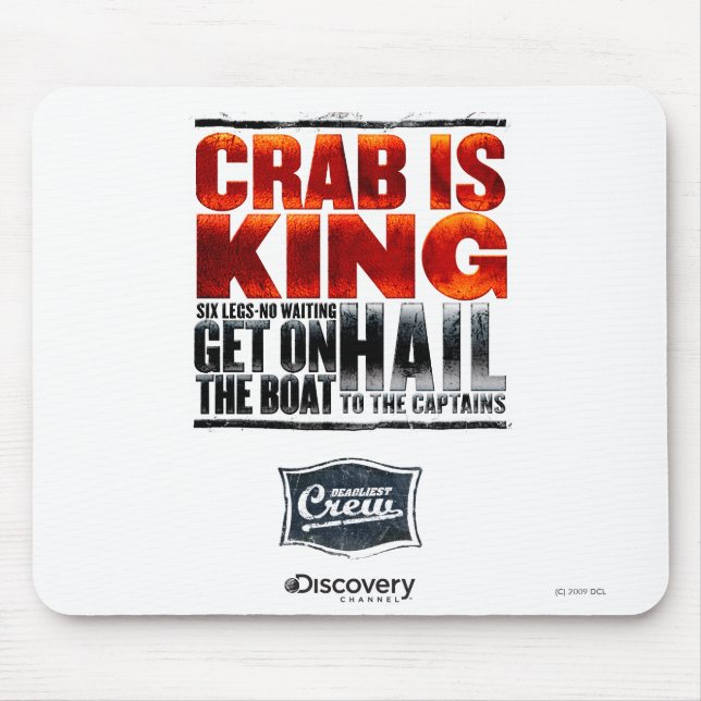 Crab is King Mousepad (Front)
