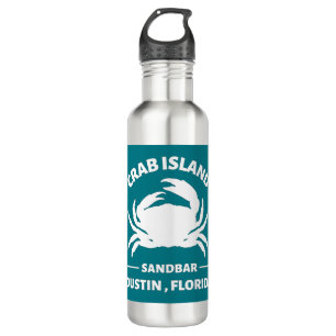 crab island sandbar Dustin Florida 710 Ml Water Bottle