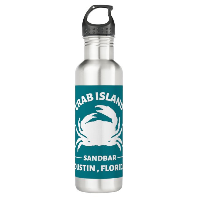 crab island sandbar  Dustin Florida 710 Ml Water Bottle (Front)