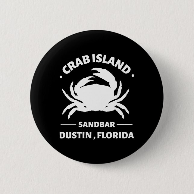crab island sandbar florida 6 cm round badge (Front)
