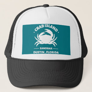 crab island sandbar florida trucker hat