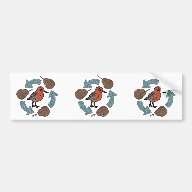 Crab-Knot Cycle Bumper Sticker (Front)