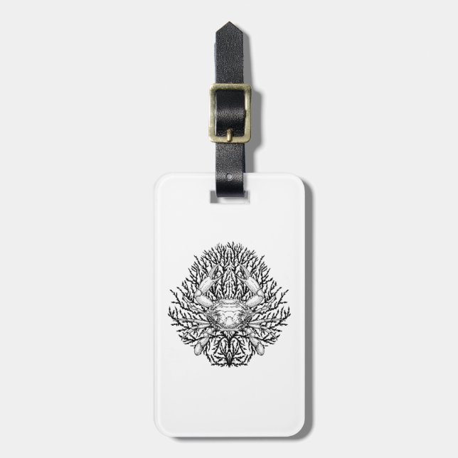 Crab Luggage Tag (Front Vertical)