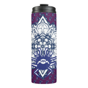 Crab monster pattern thermal tumbler