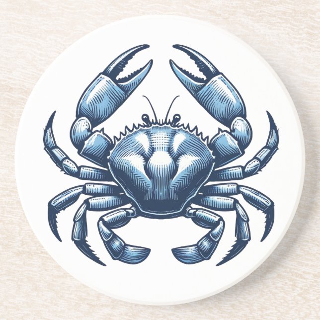 Crab Nautical Coaster (Front)