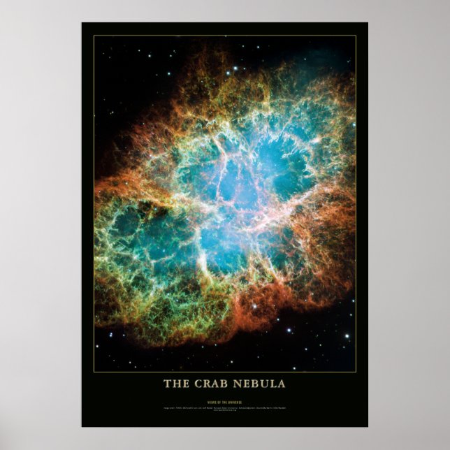 Crab Nebula Astronomy and Science Poster (Front)