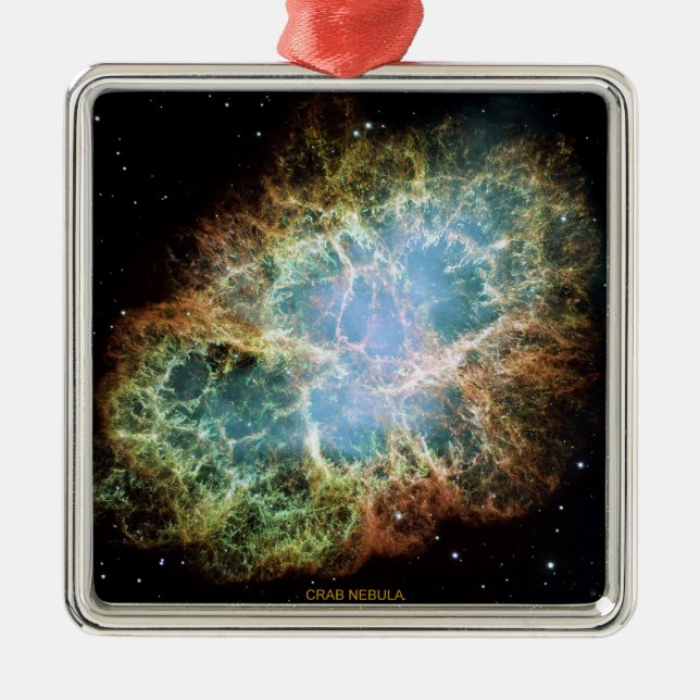 Crab Nebula Metal Tree Decoration (Front)