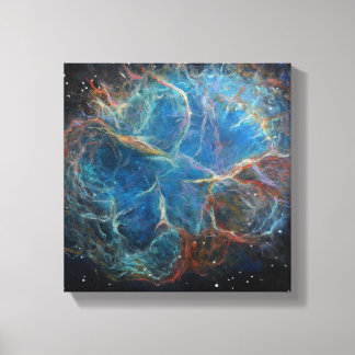 Crab Nebula Space Art Canvas Print