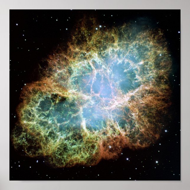 Crab Nebula Space NASA photo Poster (Front)