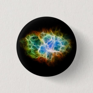 Crab Nebula Star Space Cloud 3 Cm Round Badge