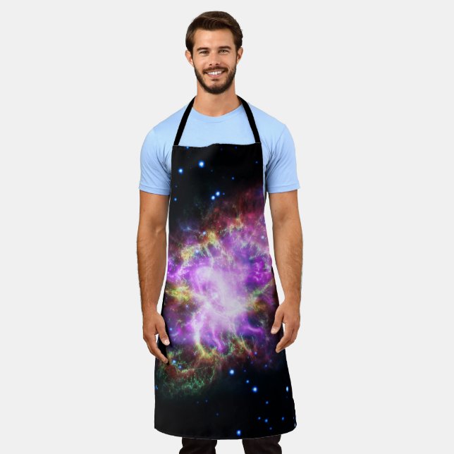 Crab Nebula Supernova Remnant Hubble Composite Apron (Worn)