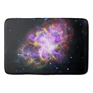 Crab Nebula Supernova Remnant Hubble Composite Bath Mat