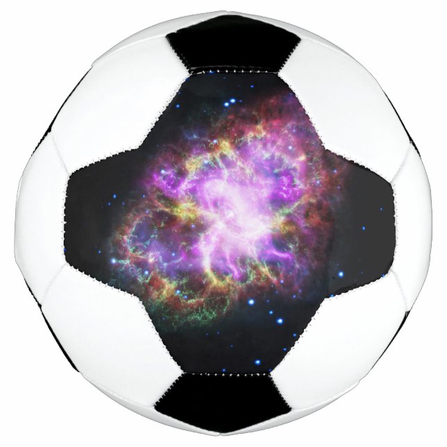 Crab Nebula Supernova Remnant Hubble Composite Football (Front)
