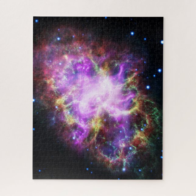 Crab Nebula Supernova Remnant Hubble Composite Jigsaw Puzzle (Vertical)