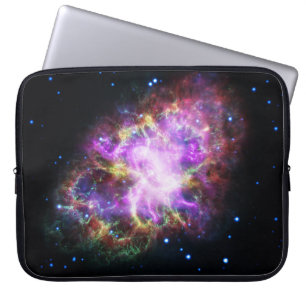 Crab Nebula Supernova Remnant Hubble Composite Laptop Sleeve