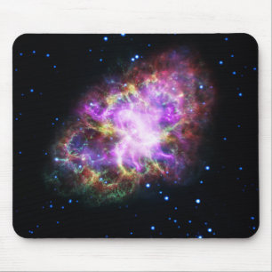 Crab Nebula Supernova Remnant Hubble Composite Mouse Mat