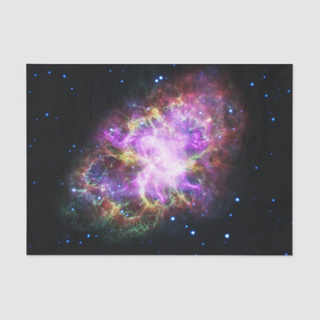 Crab Nebula Supernova Remnant Hubble Composite Tissue Paper (Front)