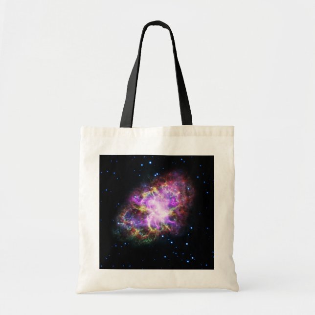 Crab Nebula Supernova Remnant Hubble Composite Tote Bag (Front)