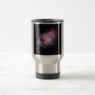 Crab Nebula Supernova Remnant Hubble Composite Travel Mug