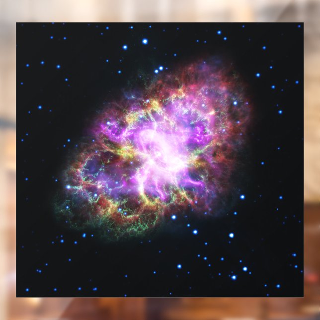 Crab Nebula Supernova Remnant Hubble Composite Window Cling (Sheet 2)