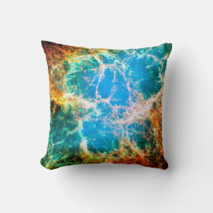 Crab Nebula Supernova Remnant Hubble Space Photo Cushion