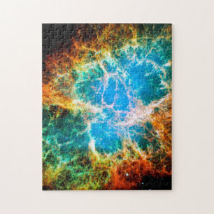 Crab Nebula Supernova Remnant Hubble Space Photo Jigsaw Puzzle