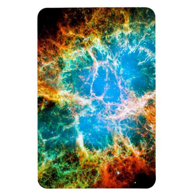 Crab Nebula Supernova Remnant Hubble Space Photo Magnet (Vertical)