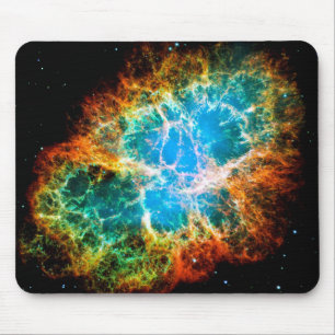Crab Nebula Supernova Remnant Hubble Space Photo Mouse Mat