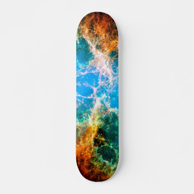 Crab Nebula Supernova Remnant Hubble Space Photo Skateboard (Front)
