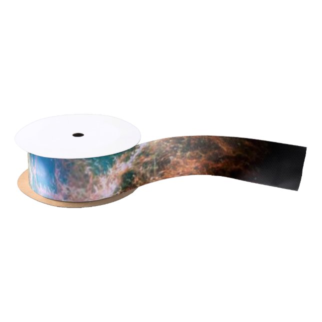 Crab Nebulae Space Astronomy Science Photo Satin Ribbon (Spool)