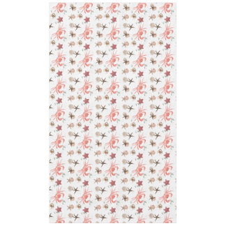 Crab On Beach Coastal Sandy Repeating Pattern Tablecloth