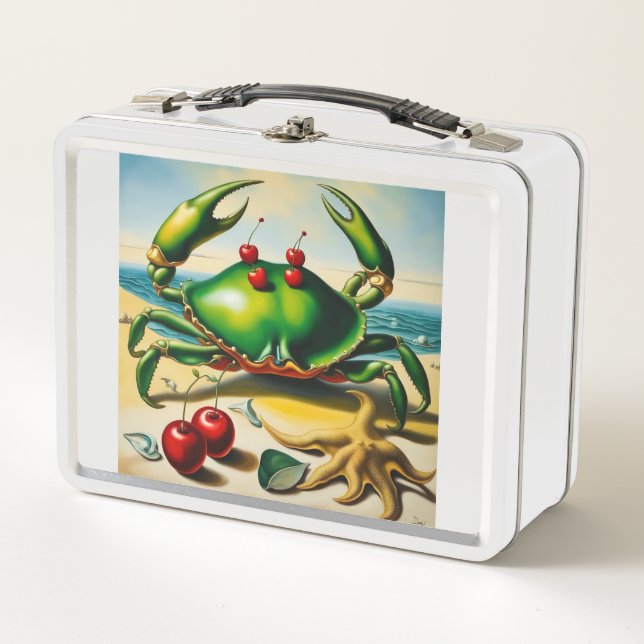 Crab On Beach Lunch Box (Front)