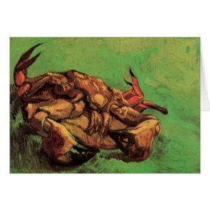 Crab on Its Back by Vincent van Gogh Greeting Card